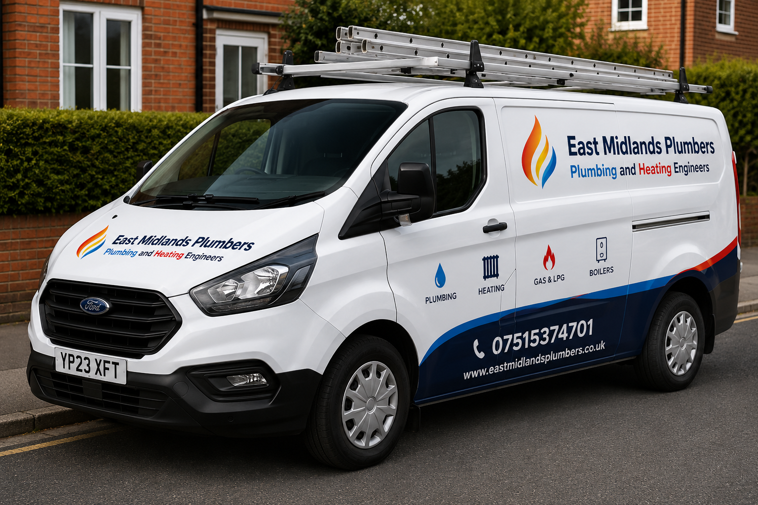 East Midlands Plumbers van
