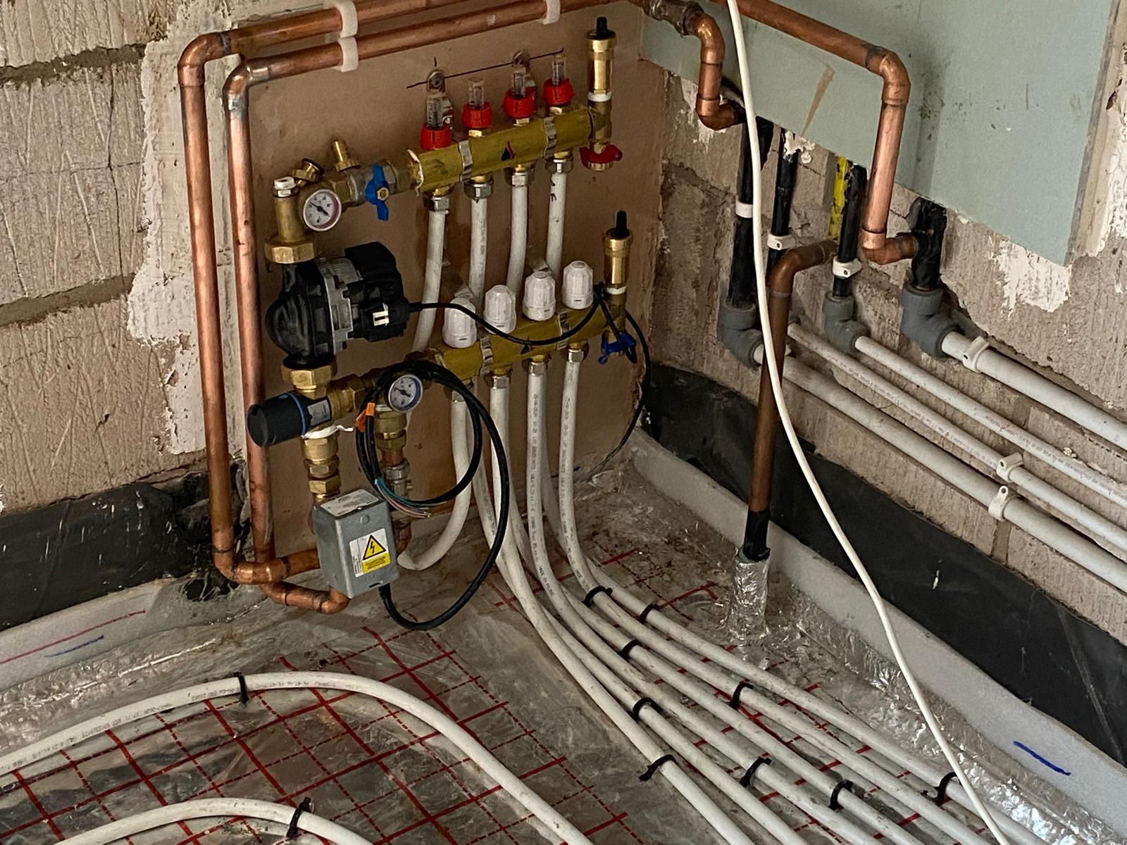 Recent plumbing and heating job