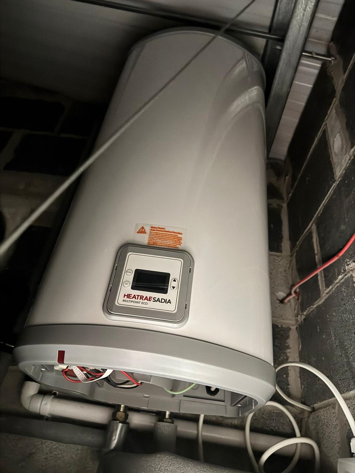 Recent plumbing and heating job