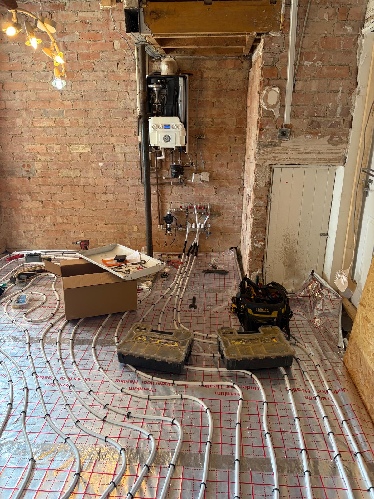 Recent plumbing and heating job